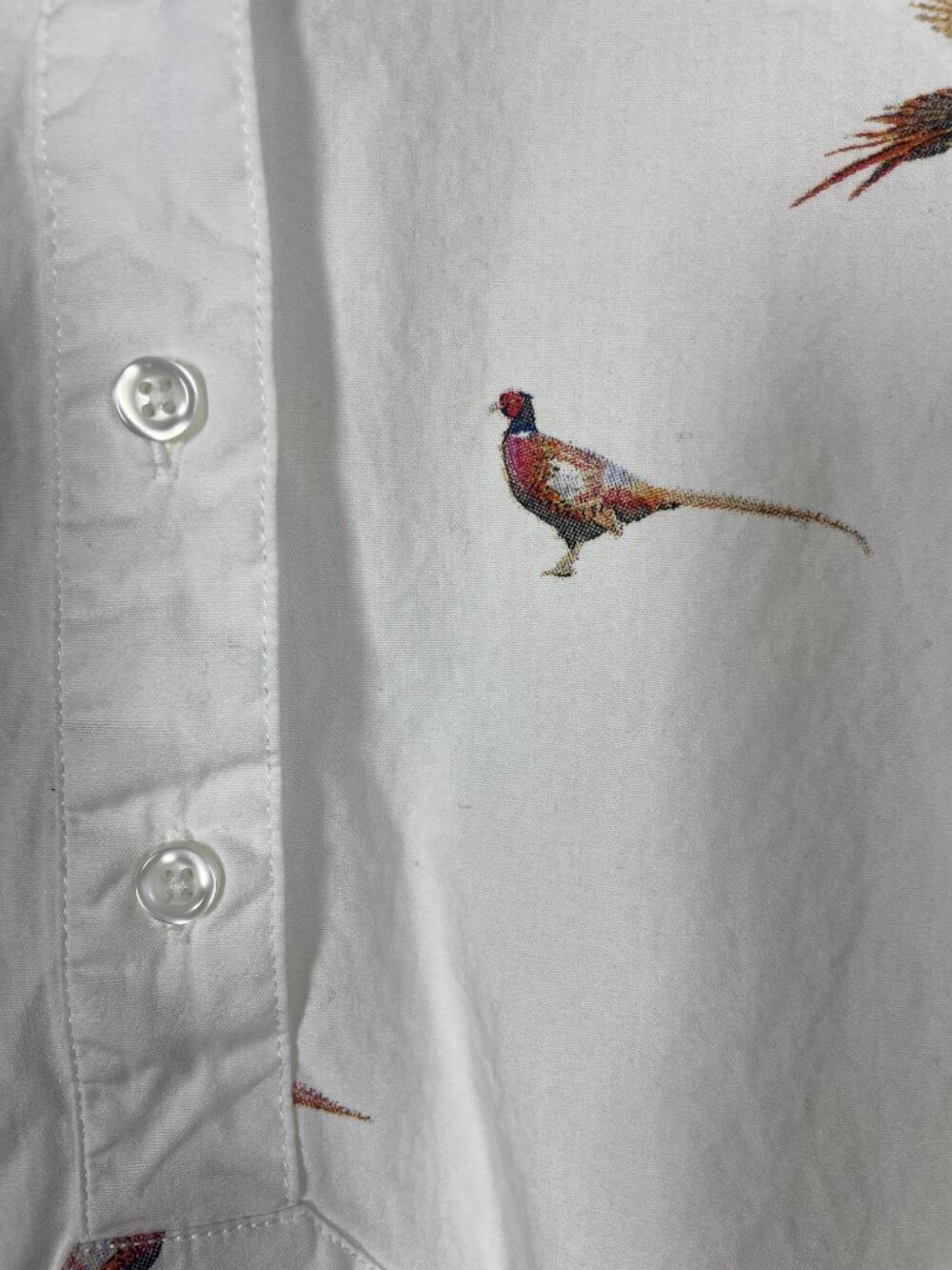 RY Women's Cotton Pheasant Print Henley Shirt Wistow Size: 14 - Picture 2 of 5